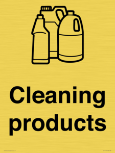 Dementia Cleaning products sign